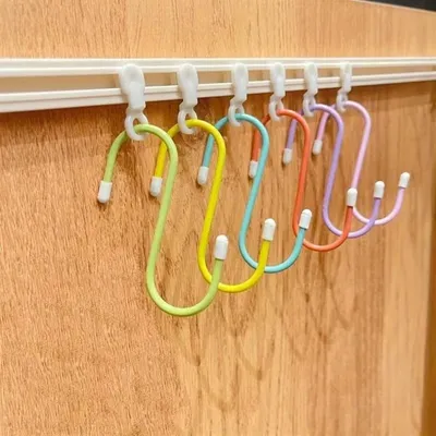 Colorful S-Shaped Hanging Hook (6 Pc)